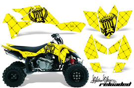 ATV Graphics Kit Quad Decal Sticker Wrap For Suzuki LTR450 2006-2009 RELOADED BLACK YELLOW-atv motorcycle utv parts accessories gear helmets jackets gloves pantsAll Terrain Depot