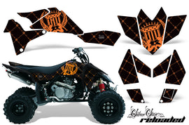 ATV Graphics Kit Quad Decal Sticker Wrap For Suzuki LTR450 2006-2009 RELOADED BLACK ORANGE-atv motorcycle utv parts accessories gear helmets jackets gloves pantsAll Terrain Depot