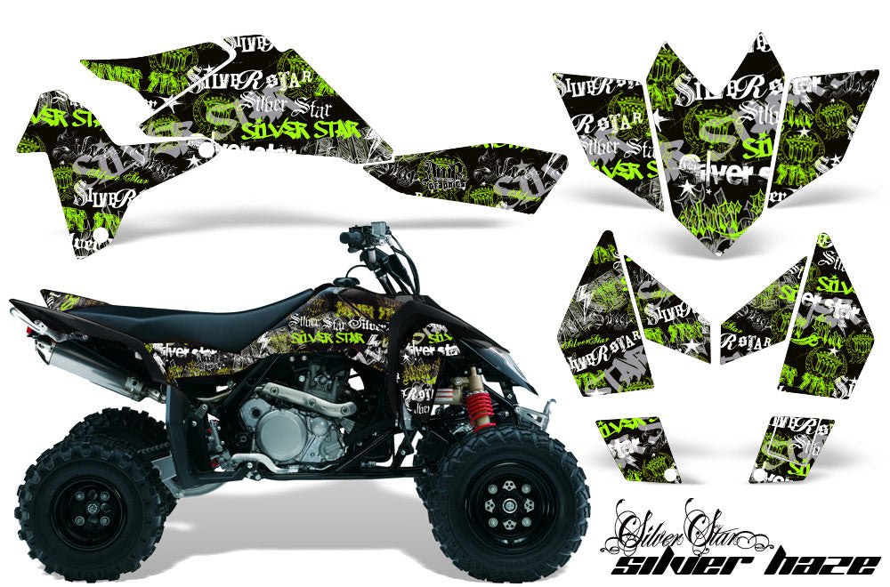 ATV Graphics Kit Quad Decal Sticker Wrap For Suzuki LTR450 2006-2009 SSSH GREEN BLACK-atv motorcycle utv parts accessories gear helmets jackets gloves pantsAll Terrain Depot