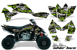 ATV Graphics Kit Quad Decal Sticker Wrap For Suzuki LTR450 2006-2009 SSSH GREEN BLACK-atv motorcycle utv parts accessories gear helmets jackets gloves pantsAll Terrain Depot