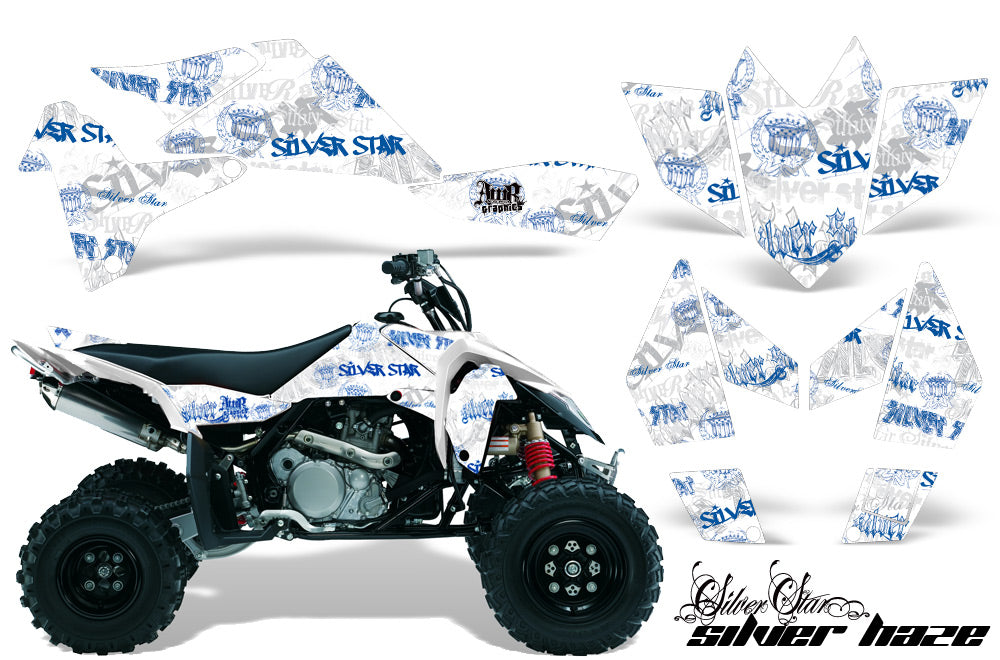 ATV Graphics Kit Quad Decal Sticker Wrap For Suzuki LTR450 2006-2009 SSSH BLUE WHITE-atv motorcycle utv parts accessories gear helmets jackets gloves pantsAll Terrain Depot