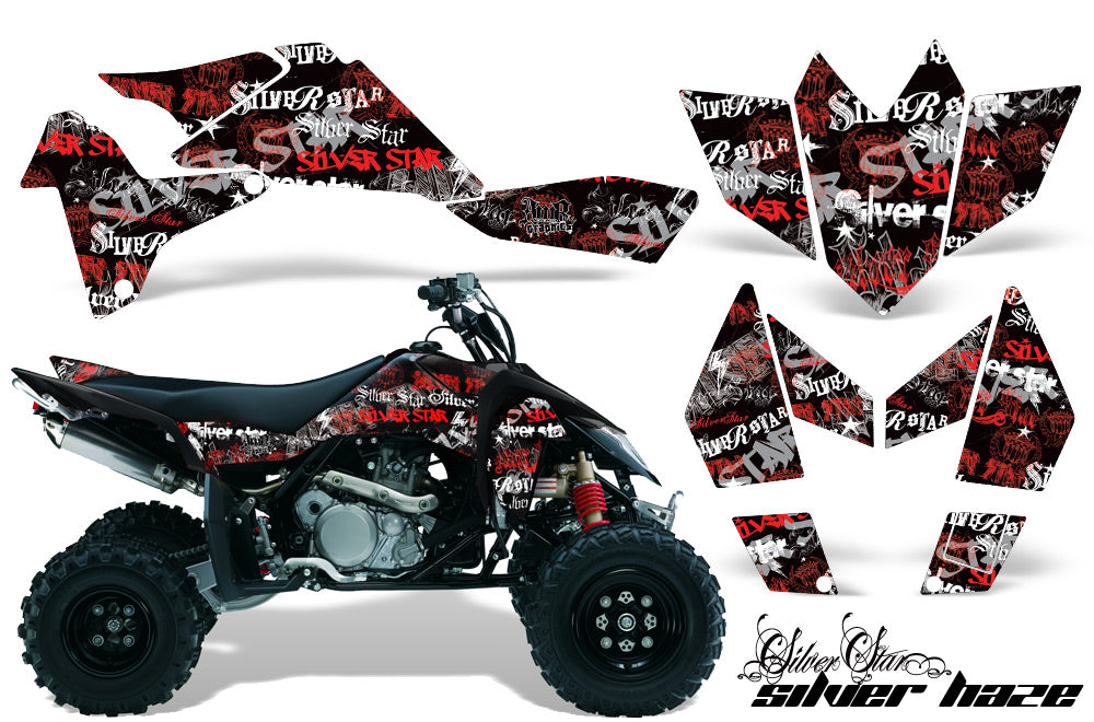 ATV Graphics Kit Quad Decal Sticker Wrap For Suzuki LTR450 2006-2009 SSSH RED BLACK-atv motorcycle utv parts accessories gear helmets jackets gloves pantsAll Terrain Depot