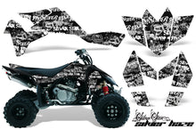 Load image into Gallery viewer, ATV Graphics Kit Quad Decal Sticker Wrap For Suzuki LTR450 2006-2009 SSSH WHITE BLACK-atv motorcycle utv parts accessories gear helmets jackets gloves pantsAll Terrain Depot