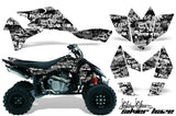 ATV Graphics Kit Quad Decal Sticker Wrap For Suzuki LTR450 2006-2009 SSSH WHITE BLACK