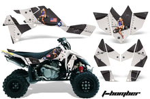 Load image into Gallery viewer, ATV Graphics Kit Quad Decal Sticker Wrap For Suzuki LTR450 2006-2009 TBOMBER BLACK-atv motorcycle utv parts accessories gear helmets jackets gloves pantsAll Terrain Depot