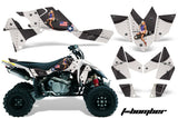 ATV Graphics Kit Quad Decal Sticker Wrap For Suzuki LTR450 2006-2009 TBOMBER BLACK