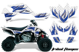 ATV Graphics Kit Quad Decal Sticker Wrap For Suzuki LTR450 2006-2009 TRIBAL BLACK WHITE