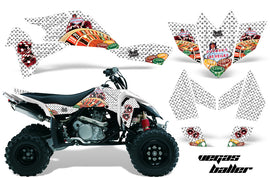 ATV Graphics Kit Quad Decal Sticker Wrap For Suzuki LTR450 2006-2009 VEGAS WHITE-atv motorcycle utv parts accessories gear helmets jackets gloves pantsAll Terrain Depot