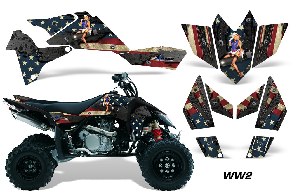 ATV Graphics Kit Quad Decal Sticker Wrap For Suzuki LTR450 2006-2009 WW2 BOMBER-atv motorcycle utv parts accessories gear helmets jackets gloves pantsAll Terrain Depot