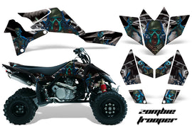ATV Graphics Kit Quad Decal Sticker Wrap For Suzuki LTR450 2006-2009 ZOMBIE BLACK-atv motorcycle utv parts accessories gear helmets jackets gloves pantsAll Terrain Depot