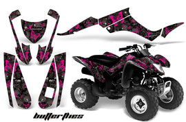 ATV Graphics Kit Decal Quad Wrap For Suzuki LTZ250 LTZ 250 2004-2009 BUTTERFLIES PINK BLACK-atv motorcycle utv parts accessories gear helmets jackets gloves pantsAll Terrain Depot