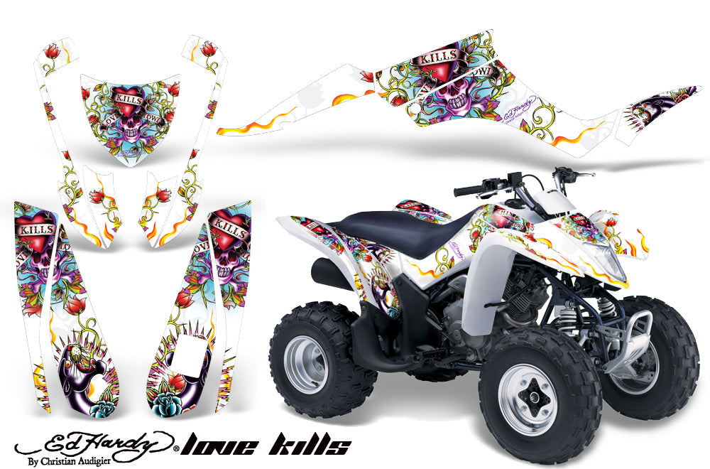 ATV Graphics Kit Decal Quad Wrap For Suzuki LTZ250 LTZ 250 2004-2009 EDHLK YELLOW-atv motorcycle utv parts accessories gear helmets jackets gloves pantsAll Terrain Depot