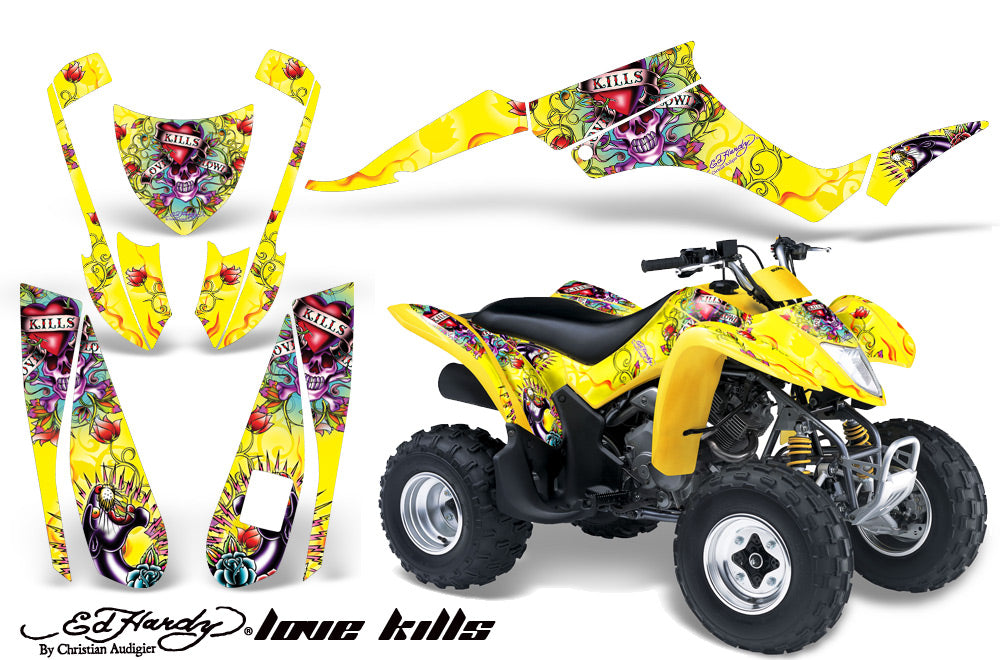 ATV Graphics Kit Decal Quad Wrap For Suzuki LTZ250 LTZ 250 2004-2009 FIRESTORM WHITE-atv motorcycle utv parts accessories gear helmets jackets gloves pantsAll Terrain Depot