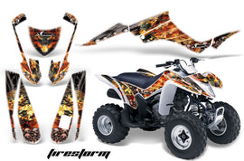 ATV Graphics Kit Decal Quad Wrap For Suzuki LTZ250 LTZ 250 2004-2009 HATTER WHITE BLACK-atv motorcycle utv parts accessories gear helmets jackets gloves pantsAll Terrain Depot