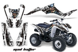 ATV Graphics Kit Decal Quad Wrap For Suzuki LTZ250 LTZ 250 2004-2009 HATTER BLACK WHITE