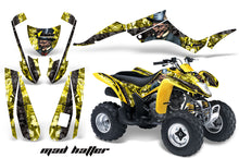 Load image into Gallery viewer, ATV Graphics Kit Decal Quad Wrap For Suzuki LTZ250 LTZ 250 2004-2009 HATTER BLACK YELLOW-atv motorcycle utv parts accessories gear helmets jackets gloves pantsAll Terrain Depot