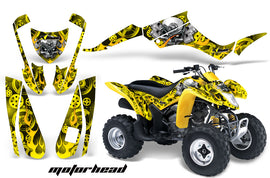 ATV Graphics Kit Decal Quad Wrap For Suzuki LTZ250 LTZ 250 2004-2009 MOTORHEAD YELLOW-atv motorcycle utv parts accessories gear helmets jackets gloves pantsAll Terrain Depot