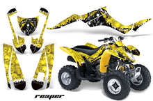 Load image into Gallery viewer, ATV Graphics Kit Decal Quad Wrap For Suzuki LTZ250 LTZ 250 2004-2009 REAPER YELLOW-atv motorcycle utv parts accessories gear helmets jackets gloves pantsAll Terrain Depot