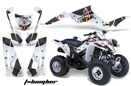ATV Graphics Kit Decal Quad Wrap For Suzuki LTZ250 LTZ 250 2004-2009 TBOMBER WHITE-atv motorcycle utv parts accessories gear helmets jackets gloves pantsAll Terrain Depot