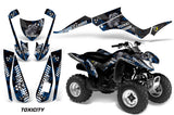 ATV Graphics Kit Decal Quad Wrap For Suzuki LTZ250 LTZ 250 2004-2009 TOXIC BLACK BLUE