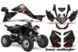 ATV Graphics Kit Quad Decal Sticker Wrap For Suzuki LTZ400 2009-2016 BONES BLACK