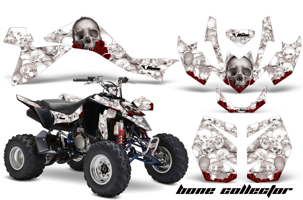 ATV Graphics Kit Quad Decal Sticker Wrap For Suzuki LTZ400 2009-2016 BONES WHITE-atv motorcycle utv parts accessories gear helmets jackets gloves pantsAll Terrain Depot