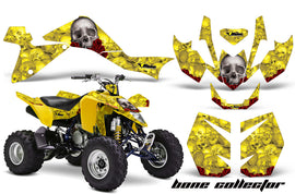 ATV Graphics Kit Quad Decal Sticker Wrap For Suzuki LTZ400 2009-2016 BONES YELLOW-atv motorcycle utv parts accessories gear helmets jackets gloves pantsAll Terrain Depot