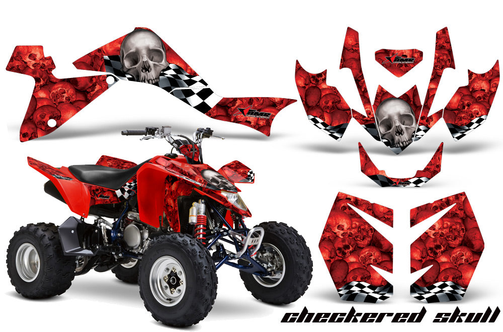 ATV Graphics Kit Quad Decal Sticker Wrap For Suzuki LTZ400 2009-2016 CHECKERED RED-atv motorcycle utv parts accessories gear helmets jackets gloves pantsAll Terrain Depot