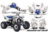 ATV Graphics Kit Quad Decal Sticker Wrap For Suzuki LTZ400 2009-2016 CHECKERED BLUE WHITE