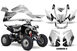 ATV Graphics Kit Quad Decal Sticker Wrap For Suzuki LTZ400 2009-2016 CARBONX SILVER-atv motorcycle utv parts accessories gear helmets jackets gloves pantsAll Terrain Depot