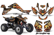 Load image into Gallery viewer, ATV Graphics Kit Quad Decal Sticker Wrap For Suzuki LTZ400 2009-2016 FIRESTORM BLACK-atv motorcycle utv parts accessories gear helmets jackets gloves pantsAll Terrain Depot