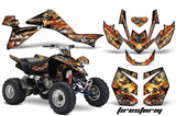 ATV Graphics Kit Quad Decal Sticker Wrap For Suzuki LTZ400 2009-2016 FIRESTORM BLACK