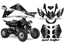 Load image into Gallery viewer, ATV Graphics Kit Quad Decal Sticker Wrap For Suzuki LTZ400 2009-2016 HATTER WHITE BLACK-atv motorcycle utv parts accessories gear helmets jackets gloves pantsAll Terrain Depot