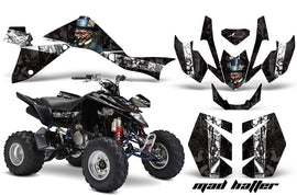 ATV Graphics Kit Quad Decal Sticker Wrap For Suzuki LTZ400 2009-2016 HATTER WHITE BLACK-atv motorcycle utv parts accessories gear helmets jackets gloves pantsAll Terrain Depot
