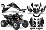 ATV Graphics Kit Quad Decal Sticker Wrap For Suzuki LTZ400 2009-2016 HATTER WHITE BLACK