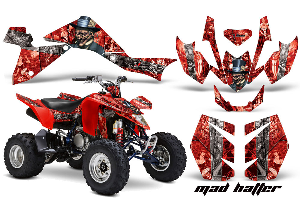 ATV Graphics Kit Quad Decal Sticker Wrap For Suzuki LTZ400 2009-2016 HATTER SILVER RED-atv motorcycle utv parts accessories gear helmets jackets gloves pantsAll Terrain Depot