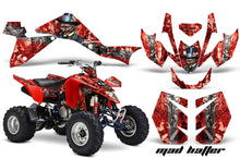 Load image into Gallery viewer, ATV Graphics Kit Quad Decal Sticker Wrap For Suzuki LTZ400 2009-2016 HATTER SILVER RED-atv motorcycle utv parts accessories gear helmets jackets gloves pantsAll Terrain Depot