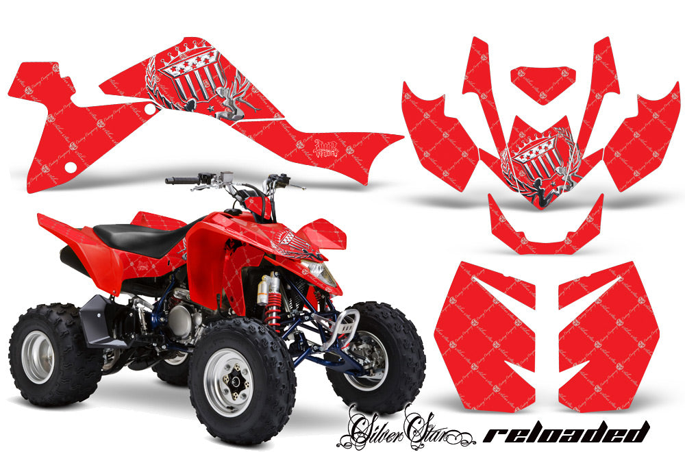 ATV Graphics Kit Quad Decal Sticker Wrap For Suzuki LTZ400 2009-2016 RELOADED CHROME RED-atv motorcycle utv parts accessories gear helmets jackets gloves pantsAll Terrain Depot
