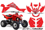 ATV Graphics Kit Quad Decal Sticker Wrap For Suzuki LTZ400 2009-2016 RELOADED CHROME RED
