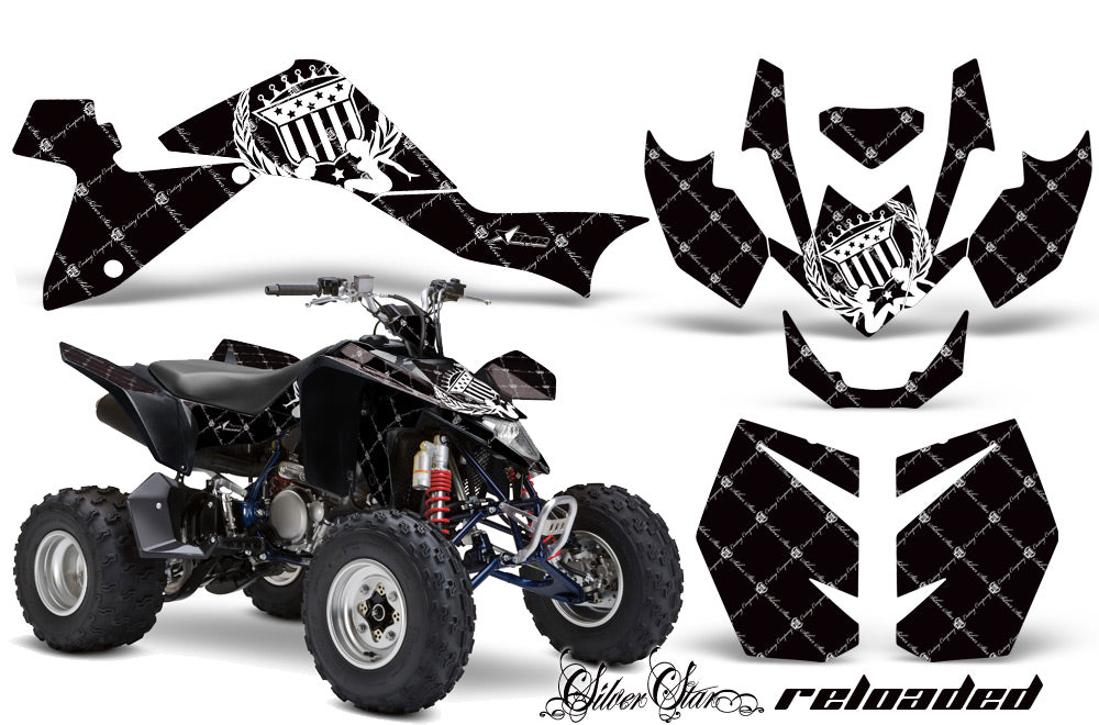 ATV Graphics Kit Quad Decal Sticker Wrap For Suzuki LTZ400 2009-2016 RELOADED WHITE BLACK-atv motorcycle utv parts accessories gear helmets jackets gloves pantsAll Terrain Depot