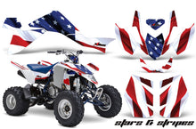 Load image into Gallery viewer, ATV Graphics Kit Quad Decal Sticker Wrap For Suzuki LTZ400 2009-2016 USA FLAG-atv motorcycle utv parts accessories gear helmets jackets gloves pantsAll Terrain Depot