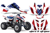 ATV Graphics Kit Quad Decal Sticker Wrap For Suzuki LTZ400 2009-2016 USA FLAG