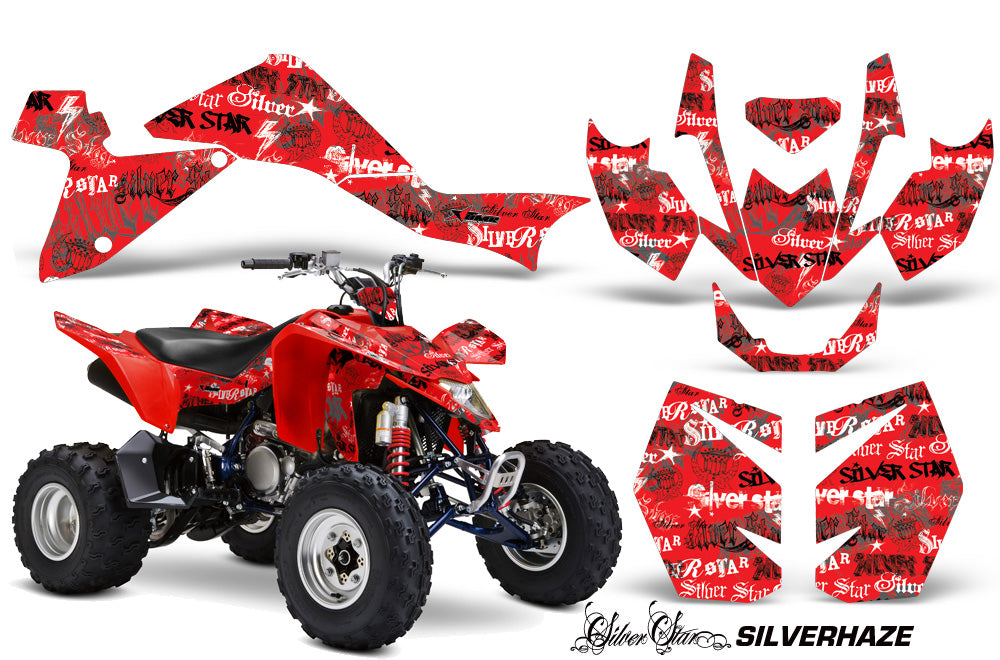ATV Graphics Kit Quad Decal Sticker Wrap For Suzuki LTZ400 2009-2016 SSSH BLACK RED-atv motorcycle utv parts accessories gear helmets jackets gloves pantsAll Terrain Depot