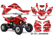 Load image into Gallery viewer, ATV Graphics Kit Quad Decal Sticker Wrap For Suzuki LTZ400 2009-2016 SSSH BLACK RED-atv motorcycle utv parts accessories gear helmets jackets gloves pantsAll Terrain Depot