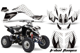 ATV Graphics Kit Quad Decal Sticker Wrap For Suzuki LTZ400 2009-2016 TRIBAL BLACK WHITE-atv motorcycle utv parts accessories gear helmets jackets gloves pantsAll Terrain Depot