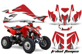 ATV Graphics Kit Quad Decal Sticker Wrap For Suzuki LTZ400 2009-2016 TRIBAL WHITE RED