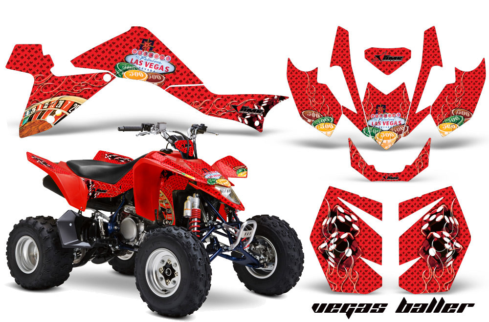 ATV Graphics Kit Quad Decal Sticker Wrap For Suzuki LTZ400 2009-2016 VEGAS RED-atv motorcycle utv parts accessories gear helmets jackets gloves pantsAll Terrain Depot