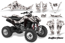 Load image into Gallery viewer, ATV Graphics Kit Decal Sticker Wrap For Kawasaki KFX400 2003-2008 BUTTERFLY BLACK WHITE-atv motorcycle utv parts accessories gear helmets jackets gloves pantsAll Terrain Depot