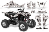 ATV Graphics Kit Decal Sticker Wrap For Suzuki LTZ400 2003-2008 BUTTERFLY BLACK WHITE