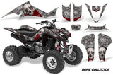 ATV Graphics Kit Decal Sticker Wrap For Suzuki LTZ400 2003-2008 BONES SILVER